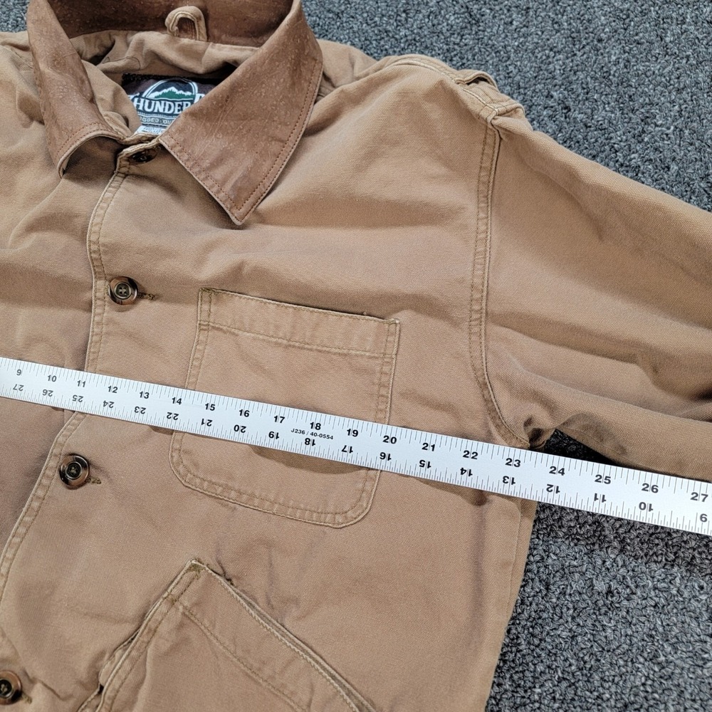 Thunder Bay Jacket Mens M Brown Chore Barn Coat Corduroy Collar Workwear Vintage - Picture 6 of 15
